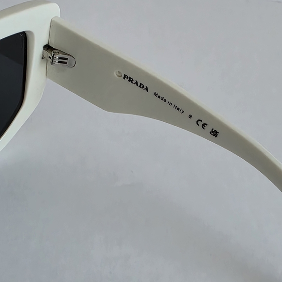 Prada PR 14ZSWhite Geometric Sunglasses - Picture 6 of 6